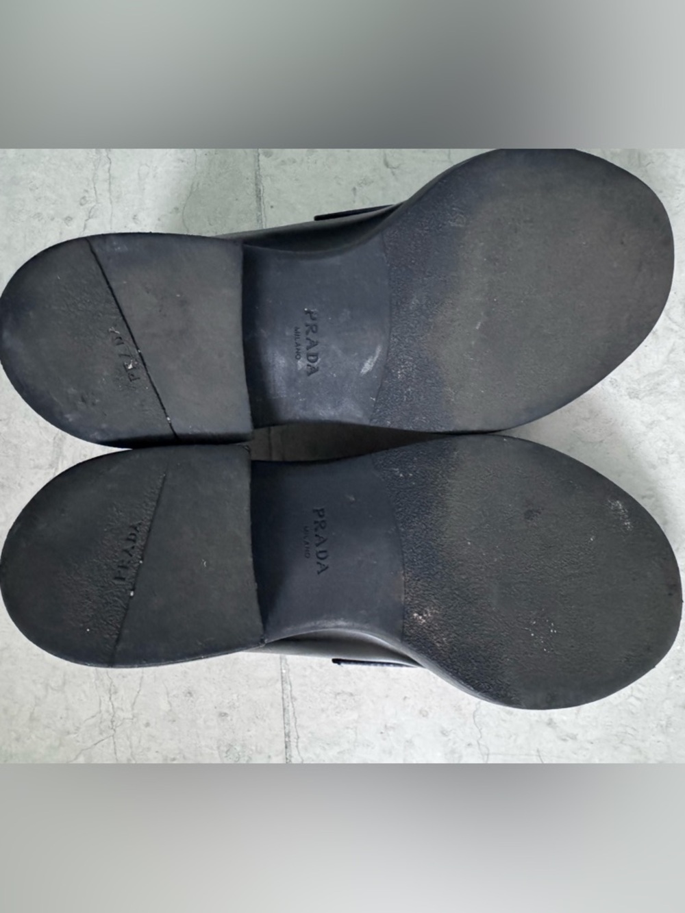 Prada women’s black brushed loafers size IT 36/US 6 with box - Picture 11 of 17